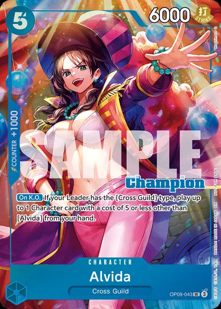 Alvida, carte One Piece OP09-043 — extension LES NOUVEAUX EMPEREURS