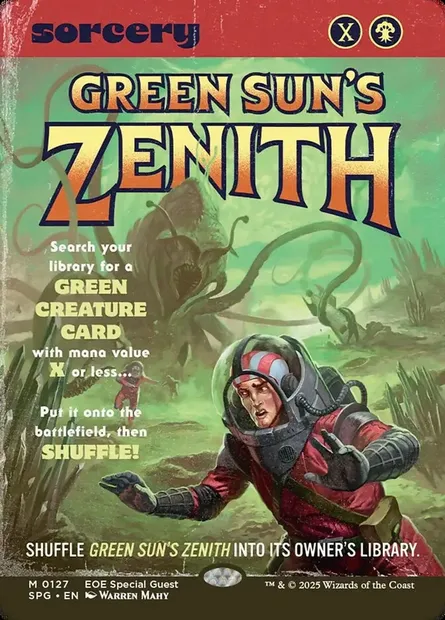 Green Sun's Zenith, Magic card SPG 127 — Special Guests set