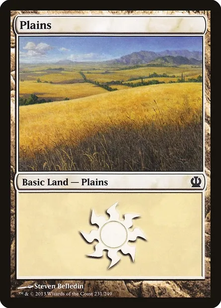 Plains, Magic card THS 231 — Theros set