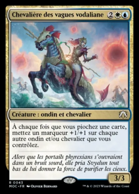 Chevalière des vagues vodaliane, carte Magic MOC 43 — extension March of the Machine Commander