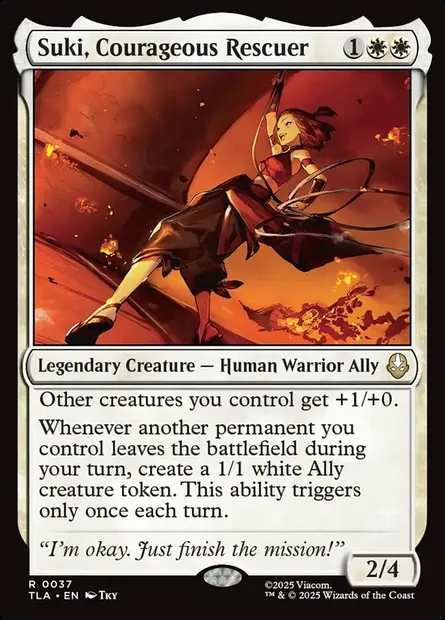 Suki, Courageous Rescuer, Magic card TLA 37 — Avatar: The Last Airbender set