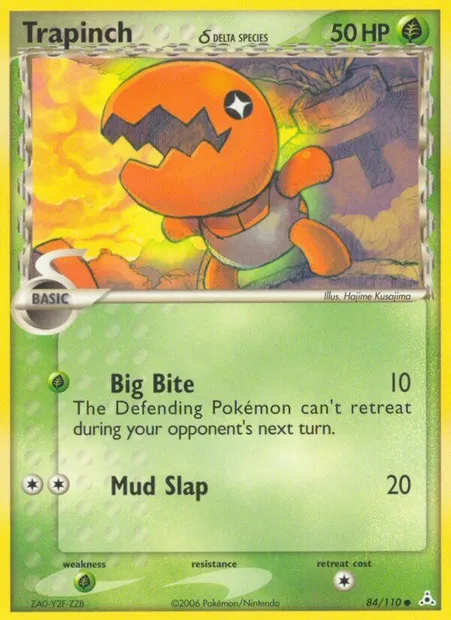 Trapinch δ, Pokémon card HP 84 — Holon Phantoms set