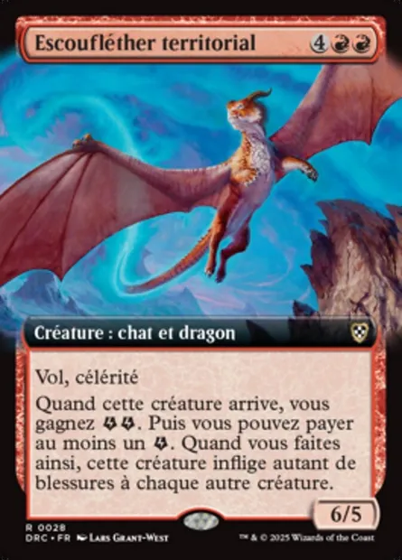 Escoufléther territorial, carte Magic DRC 28 — extension Aetherdrift Commander