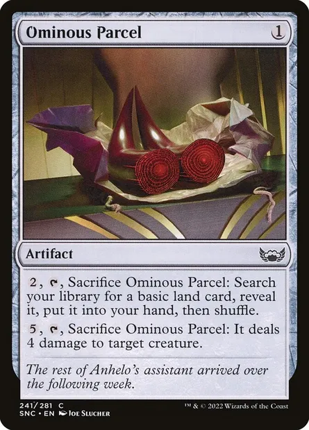Ominous Parcel, Magic card SNC 241 — Streets of New Capenna set