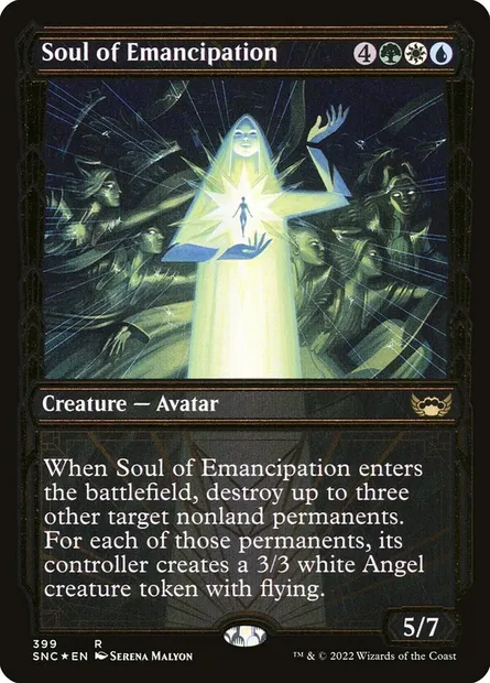 Soul of Emancipation, Magic card SNC 399 — Streets of New Capenna set