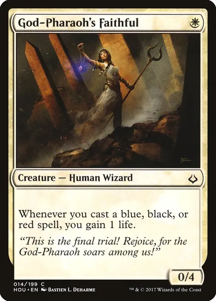 God-Pharaoh's Faithful, Magic card HOU 14 — Hour of Devastation set