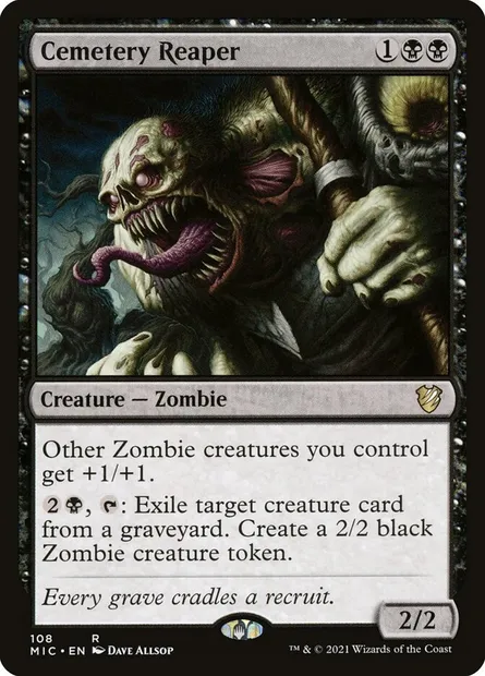 Cemetery Reaper, Magic card MIC 108 — Midnight Hunt Commander set