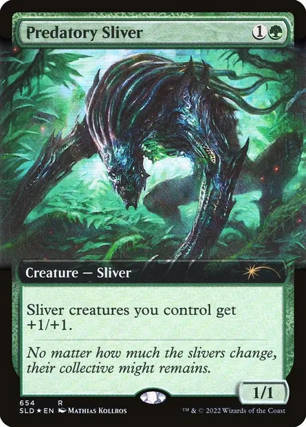Predatory Sliver, Magic card SLD 654 — Secret Lair Drop set