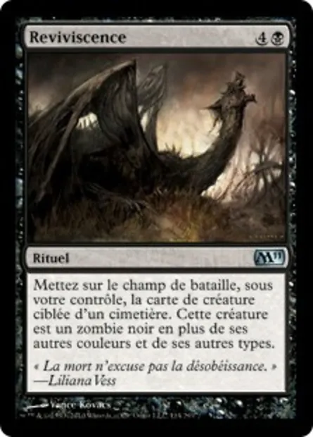 Reviviscence, carte Magic M11 114 — extension Magic 2011