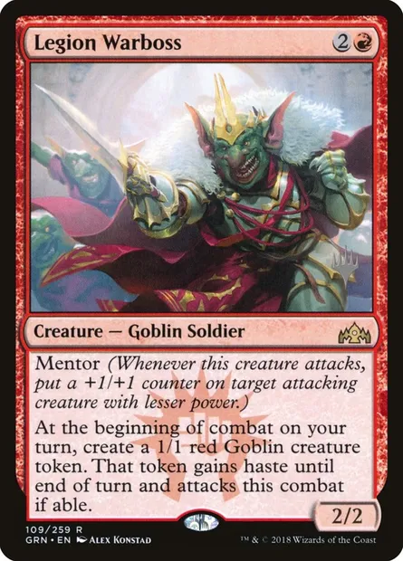 Legion Warboss, Magic card PGRN 109p — Guilds of Ravnica Promos set