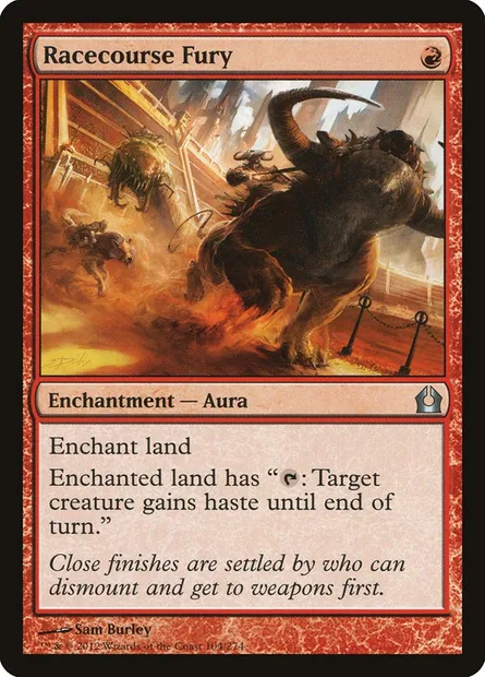 Racecourse Fury, Magic card RTR 104 — Return to Ravnica set