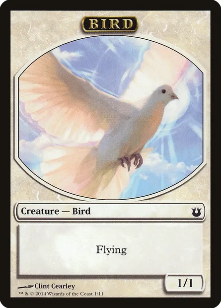 Bird, carte Magic TBNG 1 — extension Born of the Gods Tokens