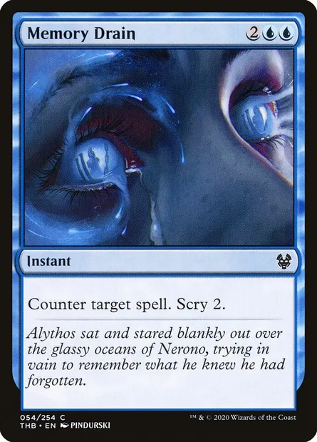 Memory Drain, Magic card THB 54 — Theros Beyond Death set