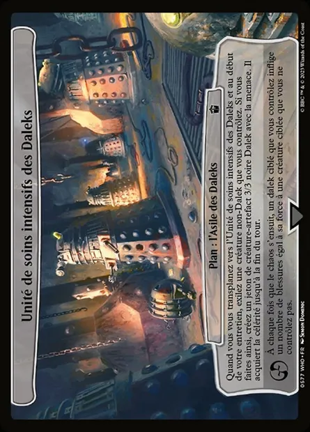 Unité de soins intensifs des Daleks, carte Magic WHO 577 — extension Doctor Who