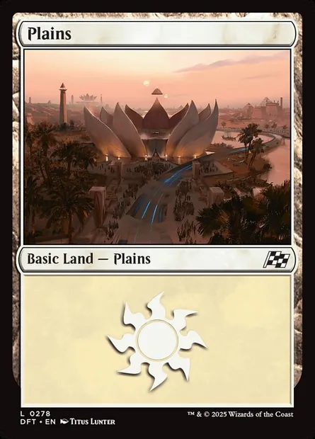 Plains, Magic card DFT 278 — Aetherdrift set