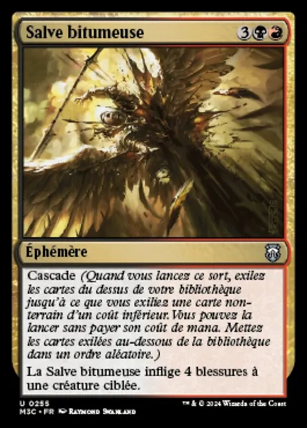 Salve bitumeuse, carte Magic M3C 255 — extension Modern Horizons 3 Commander