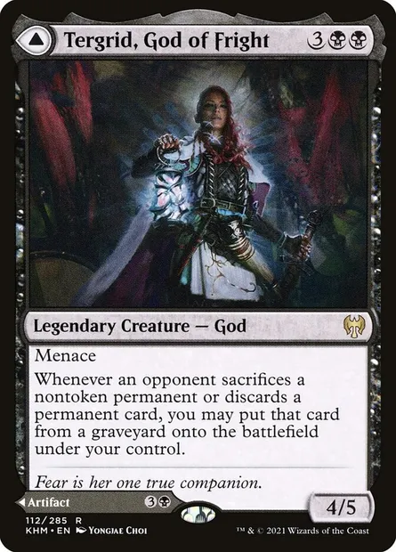 Tergrid, God of Fright // Tergrid's Lantern, Magic card KHM 112 — Kaldheim set