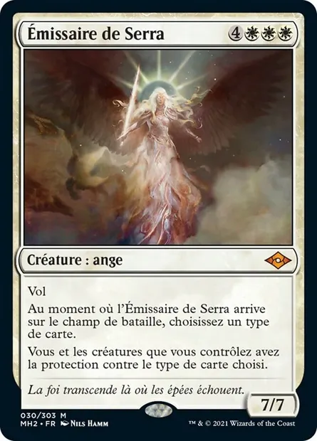 Émissaire de Serra, carte Magic MH2 30 — extension Horizons du Modern 2