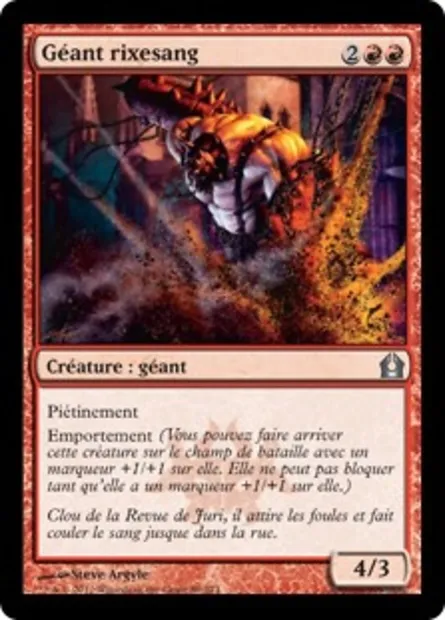 Géant rixesang, carte Magic RTR 89 — extension Retour à Ravnica