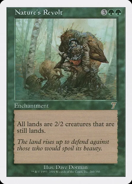 Nature's Revolt, Magic card 7ED 260 — Seventh Edition set