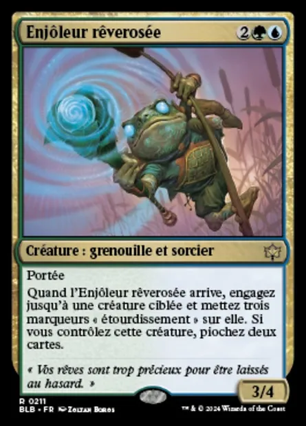 Enjôleur rêverosée, carte Magic BLB 211 — extension Bloomburrow