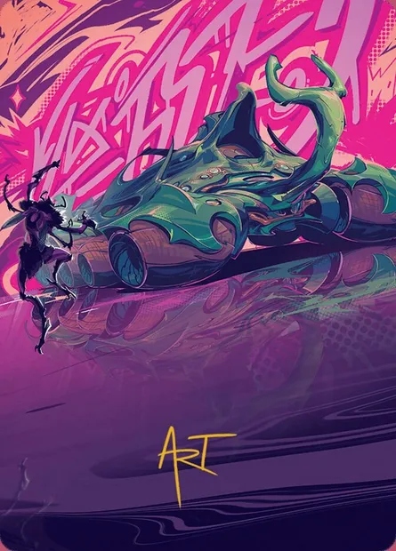 Earthrumbler // Earthrumbler, carte Magic ADFT 42 — extension Aetherdrift Art Series