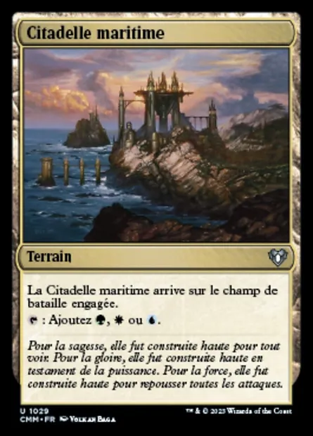 Citadelle maritime, carte Magic CMM 1029 — extension Commander Masters