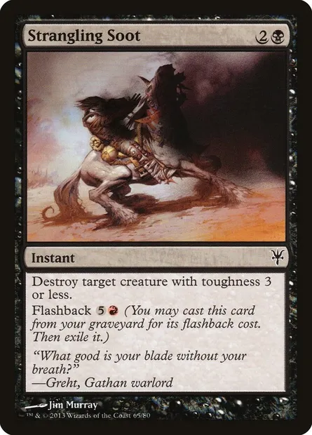 Suie étrangleuse, carte Magic DDK 65 — extension Duel Decks: Sorin vs. Tibalt