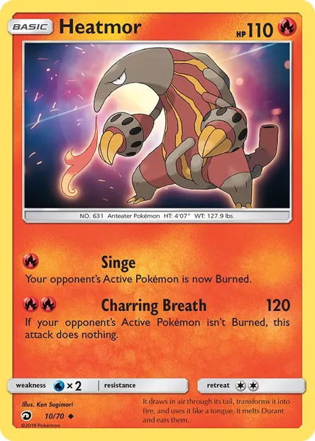 Heatmor, Pokémon card DRM 10 — Dragon Majesty set