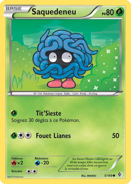 Saquedeneu, carte Pokémon BCR 5 — extension Frontières Franchies