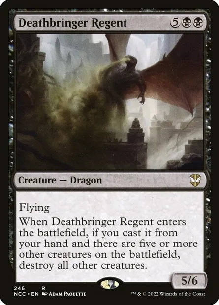Deathbringer Regent, Magic card NCC 246 — New Capenna Commander set