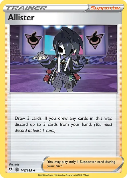 Allister, Pokémon card VIV 146 — Vivid Voltage set