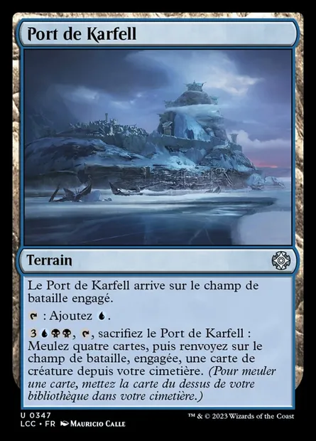 Port de Karfell, carte Magic LCC 347 — extension The Lost Caverns of Ixalan Commander