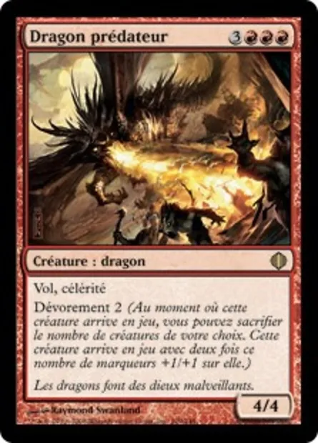 Dragon prédateur, carte Magic ALA 109 — extension Les éclats d'Alara