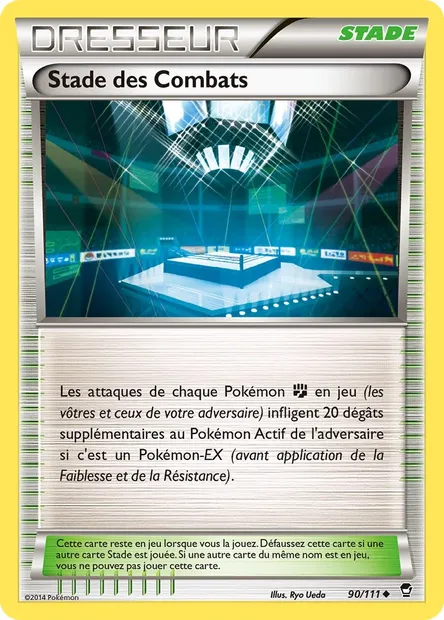 Stade des Combats, carte Pokémon FFI 90 — extension Poings Furieux