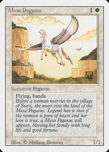Pégase de Mesa, carte Magic 3ED 28 — extension Revised Edition