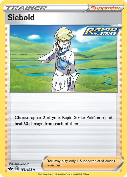 Siebold, Pokémon card CRE 153 — Chilling Reign set