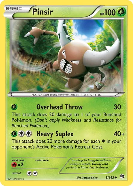 Pinsir, Pokémon card BKT 3 — BREAKthrough set