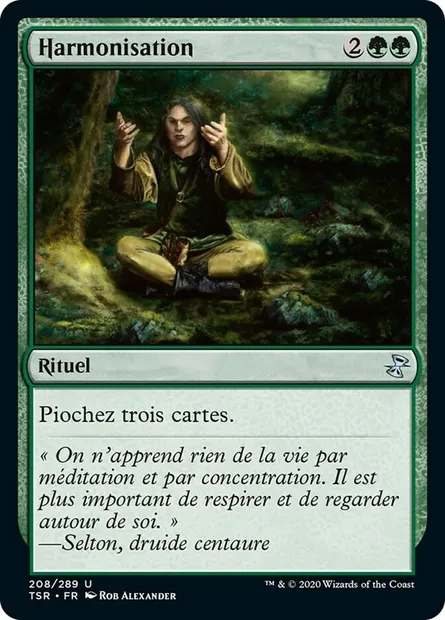 Harmonisation, carte Magic TSR 208 — extension Spirale Temporelle Remastered