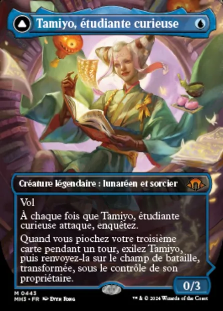 Tamiyo, étudiante curieuse // Tamiyo, érudite aguerrie, carte Magic MH3 443 — extension Modern Horizons 3