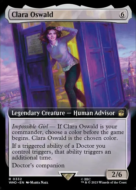Clara Oswald, Magic card WHO 332 — Doctor Who set