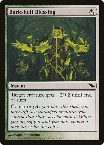 Barkshell Blessing, Magic card SHM 224 — Shadowmoor set
