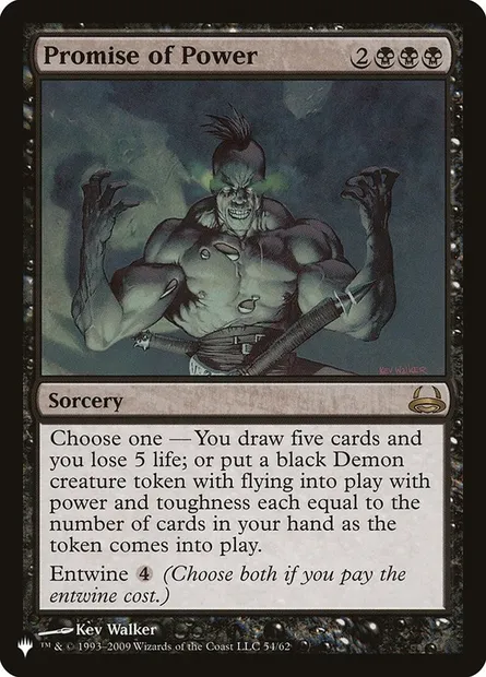 Promesse de pouvoir, carte Magic PLST DDC-54 — extension The List