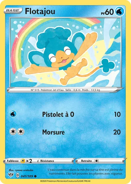 Flotajou, carte Pokémon DAA 41 — extension Ténèbres Embrasées