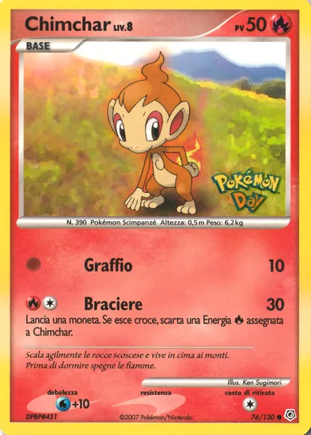 Chimchar Lv.8, Pokémon card PR 076 — Assorted Promos set