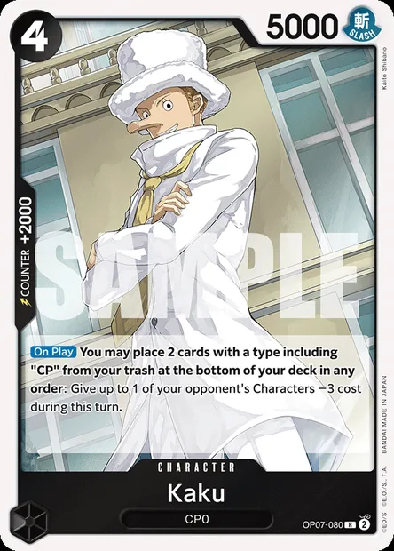 Kaku, One Piece card OP07-080 — 500 YEARS IN THE FUTURE set