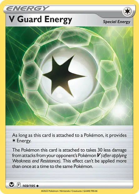 V Guard Energy, Pokémon card SIT 169 — Silver Tempest set