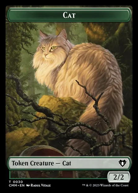 Cat, Magic card TCMM 30 — Commander Masters Tokens set