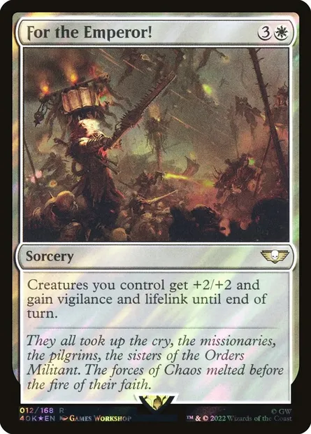 For the Emperor!, Magic card 40K 12★ — Warhammer 40,000 Commander set