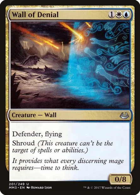 Wall of Denial, Magic card MM3 201 — Modern Masters 2017 set